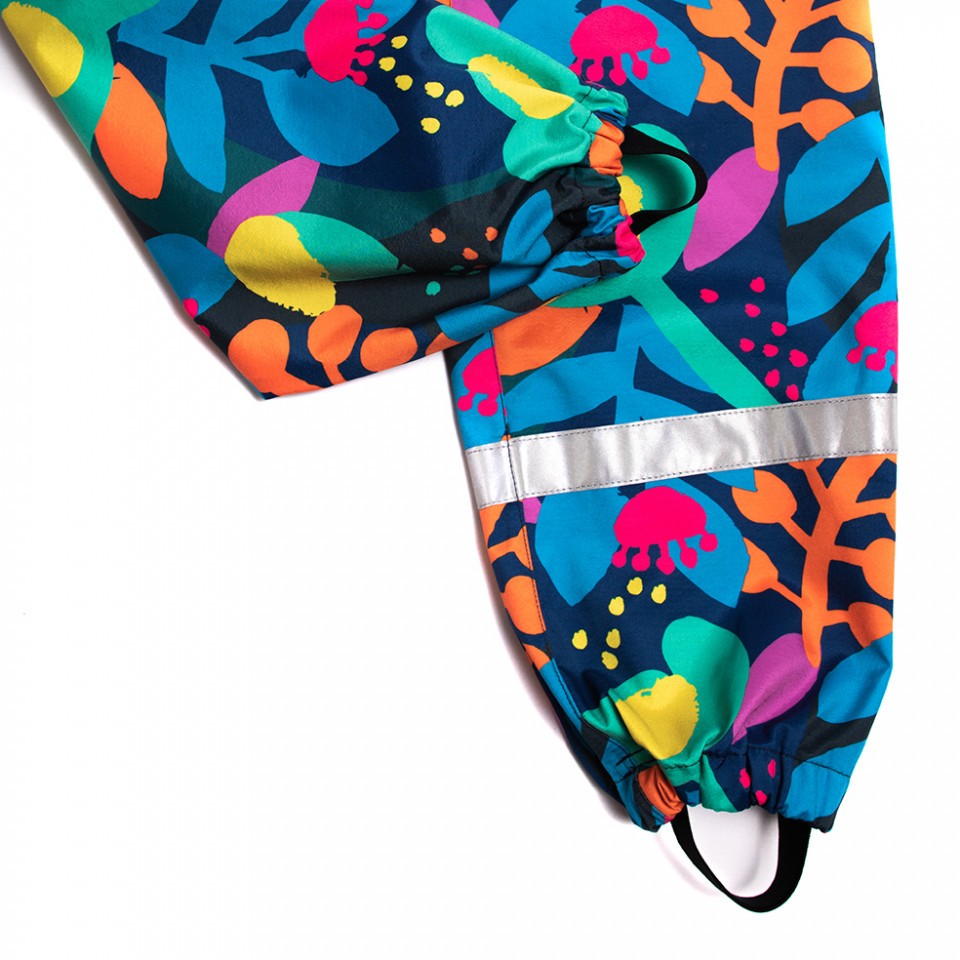 Delikates Accessories - Pantaloni de ploaie flori cu pete aprinse