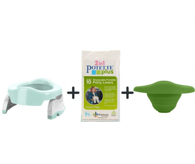 Potette Plus - Pachet economic verde cu alb