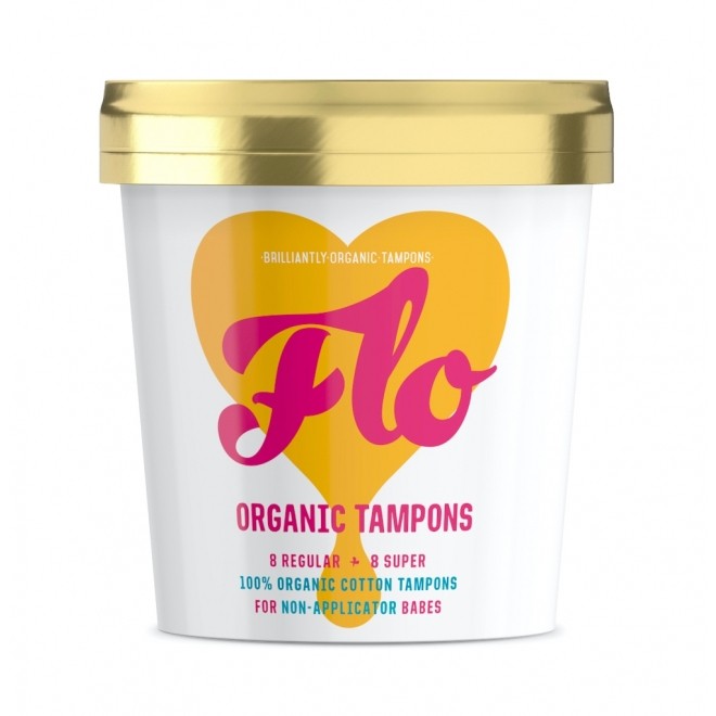 Pachet Super Combo cu 16 tampoane fără aplicator: Tampoane normale (8 buc) și super (8 buc), Flo