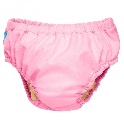 Scutec de inot si chilotel de antrenament la olita Charlie Banana Baby Pink