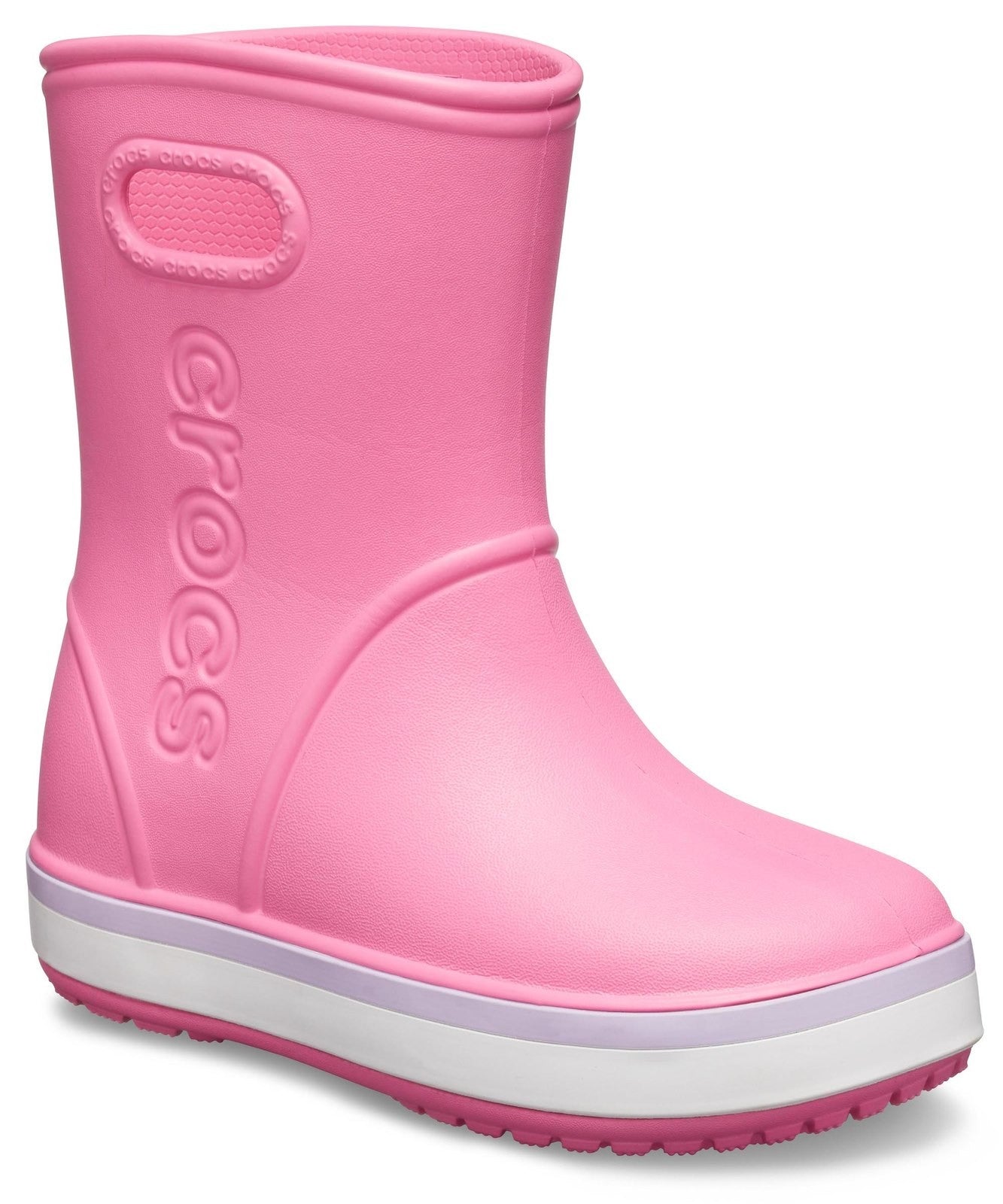 Cizme Crocs - Crocs Crocband Rain Boot Pink Lemonade - Lavender