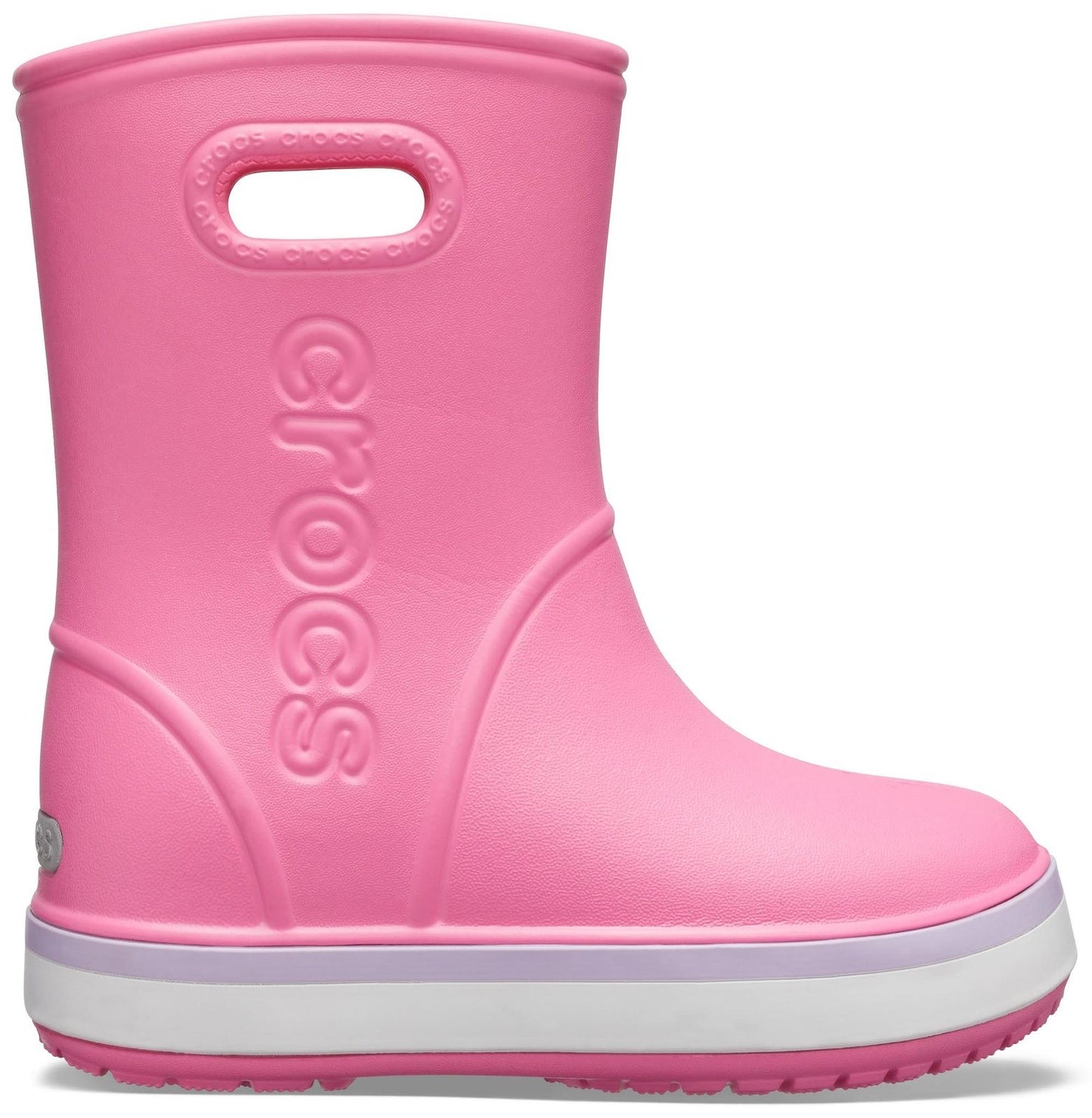Cizme Crocs - Crocs Crocband Rain Boot Pink Lemonade - Lavender