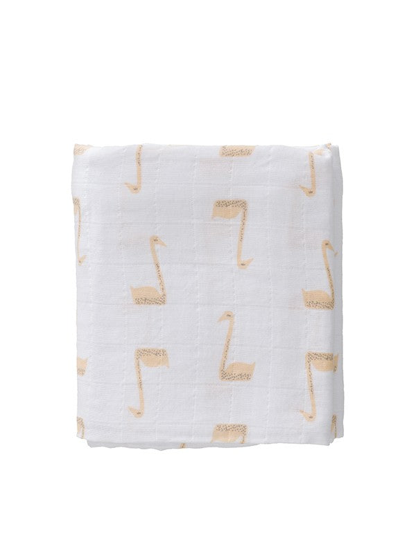 Set 2 museline 120x120 cm, model Swan - Fresk