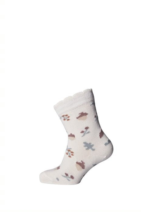 Șosete Melton din bumbac Nuts&Leaves Off White
