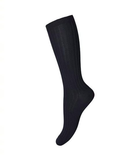 Șosete Melton din bumbac până la genunchi Knee Rib - Marine