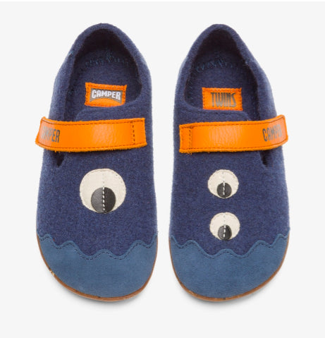 Papuci de interior din lână Camper - Twins Collection - Blue