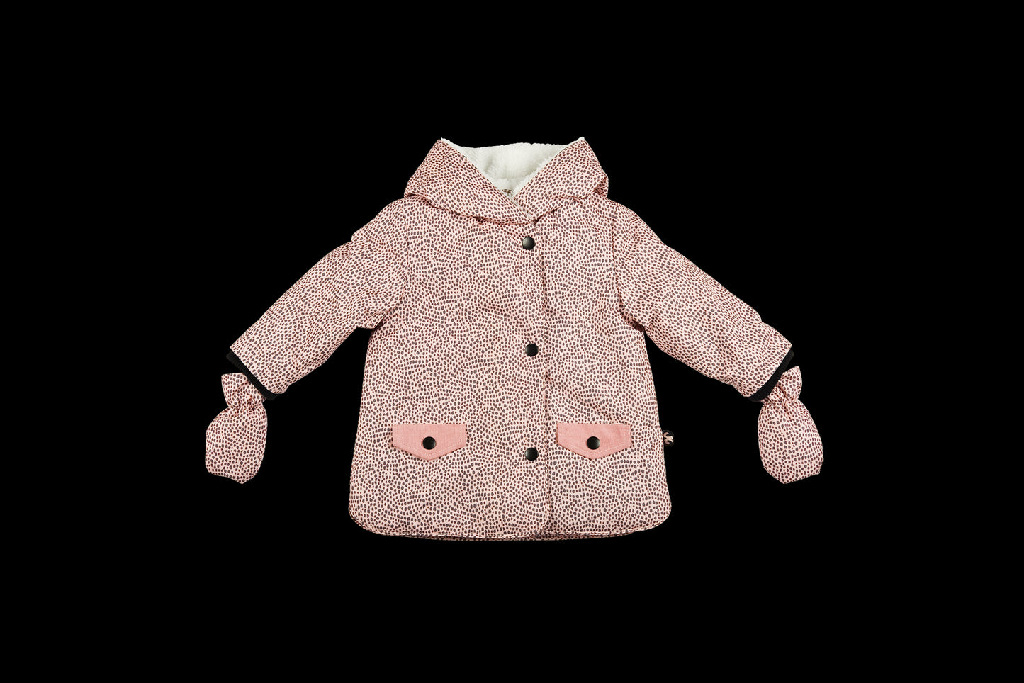 Jacheta de iarna pentru bebelusi cu manusi asortate - Ducksday - June