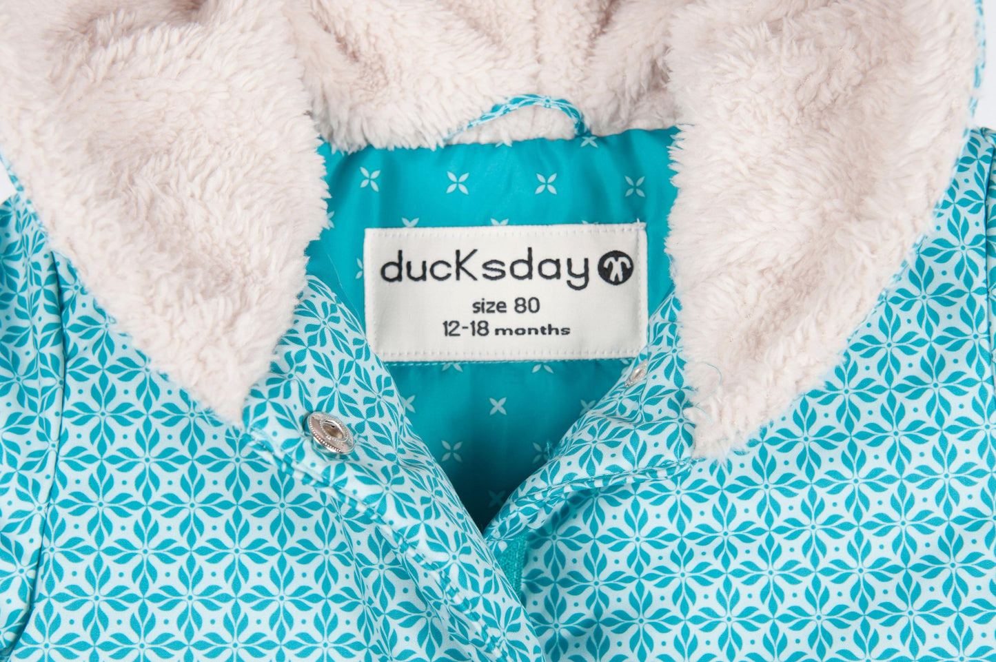 Jachetă de iarnă pentru bebeluși cu mănuși asortate - DucKsday - Karo