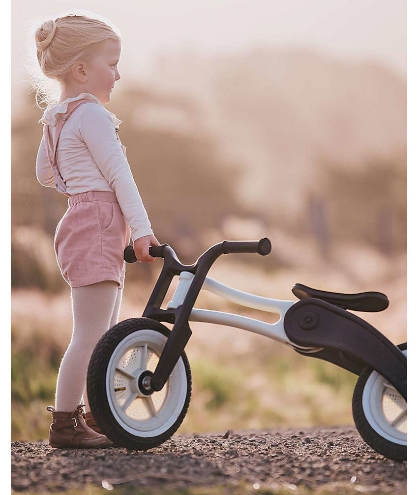 Bicicletă de echilibru Wishbone Design 3-În-1 - Ediţie reciclată RE2 Raw (Bicicletă fără pedale)