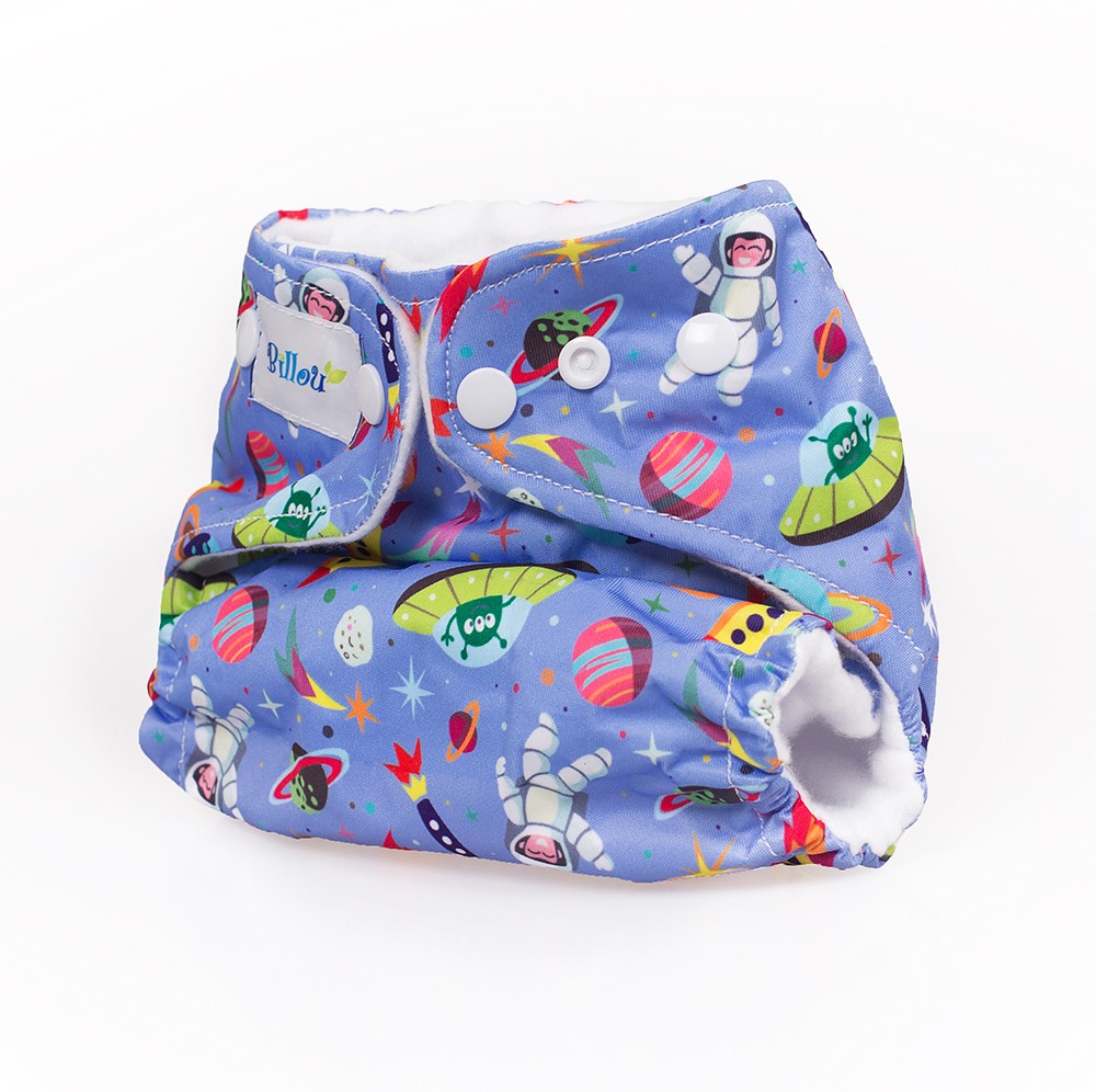Scutec textil Microfleece Cosmos cu doua inserturi S si M - Billou