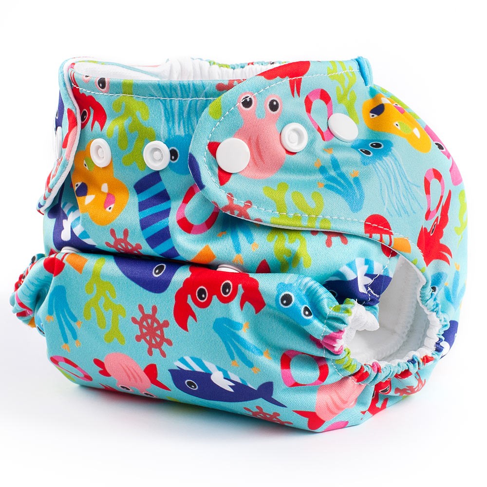 Scutec textil Microfleece Lagoon cu doua inserturi S si M - Billou