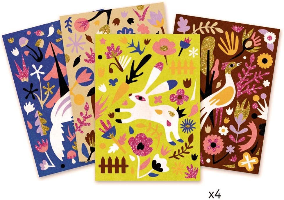 Atelier creativ cu nisip și sclipici, Pădurea fermecata - Djeco