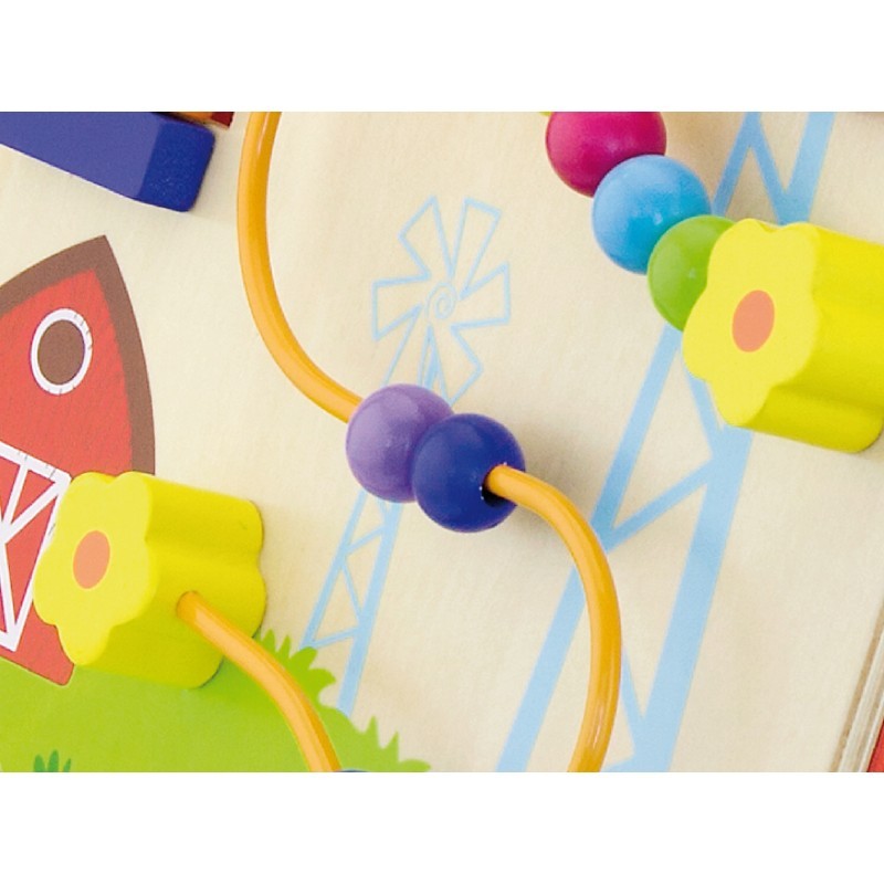 Antemergător roșu cu activități tip Montessori - Viga