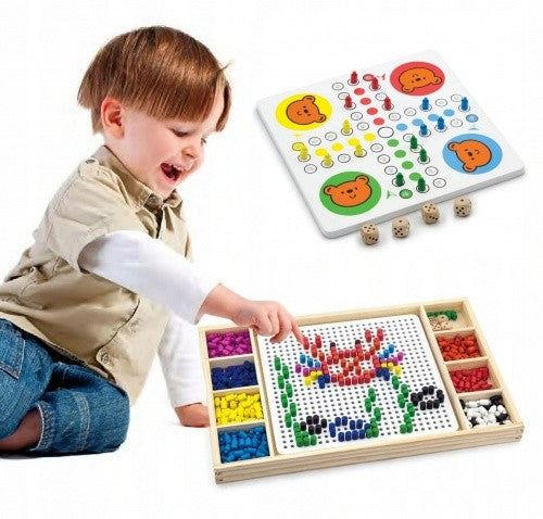 Joc Ludo și set de creație cu mărgele - Viga