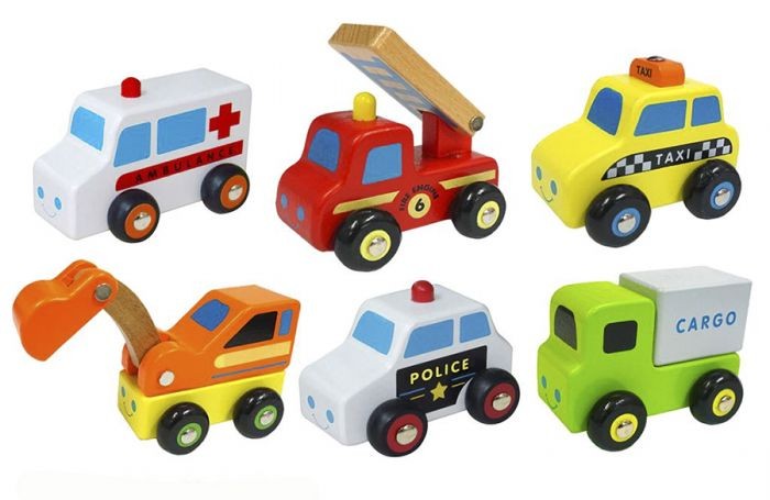 Set de 6 minivehicule - serviciul de urgențe - Viga