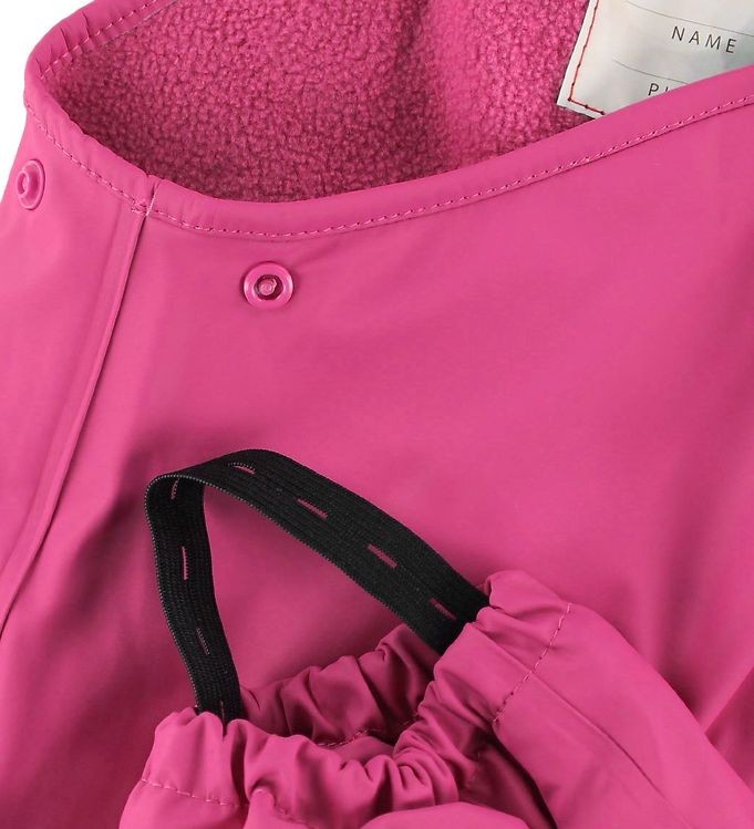 Pantaloni de ploaie și vânt căptușiți integral cu fleece  PU - CeLaVi - Real Pink