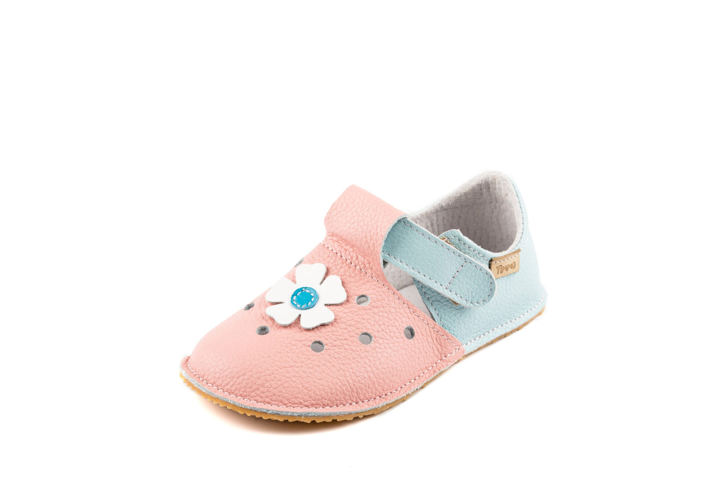 Pantofi Barefoot Kinder Airy Fit - Bleu cu roz - Timmo