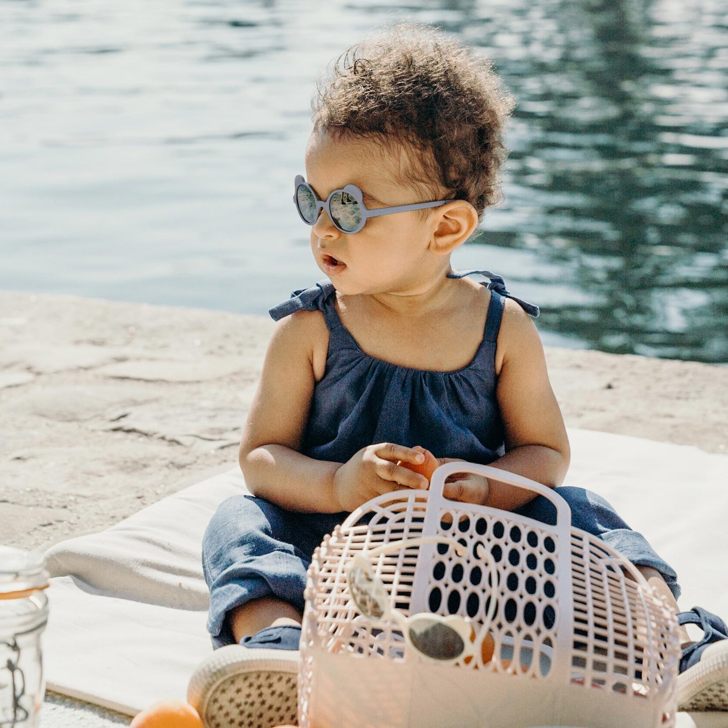 Ochelari de soare Ki ET LA, 1-2 ani - Ourson Silver Blue