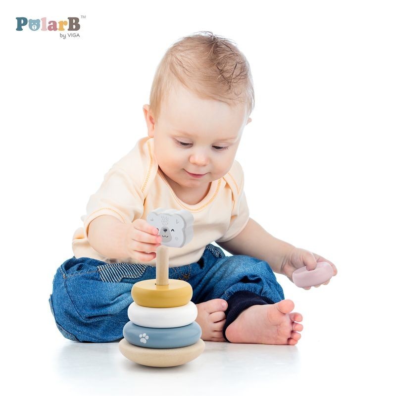 Turn Montessori din lemn – Urs polar, Viga