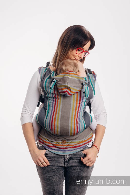 LennyGo Ergonomic Carrier, Baby Size, broken-twill weave 100% cotton - OASIS