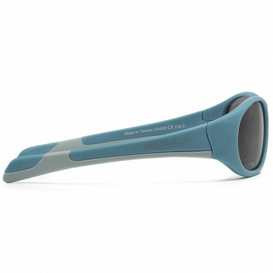 Ochelari de soare pentru copii - Koolsun Fit - Cendre Blue Grey - 3-6 ani