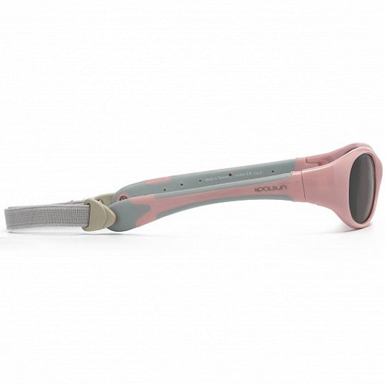 Ochelari de soare pentru copii - Koolsun Flex - Cendre Blue Grey - 0-3 ani