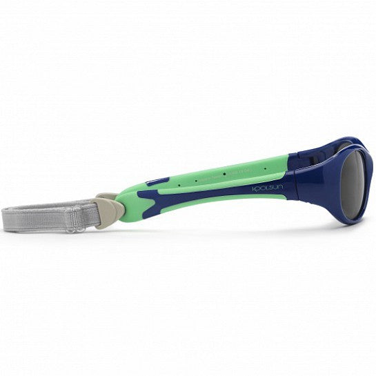 Ochelari de soare pentru copii - Koolsun Flex - Navy Green - 3-6 ani