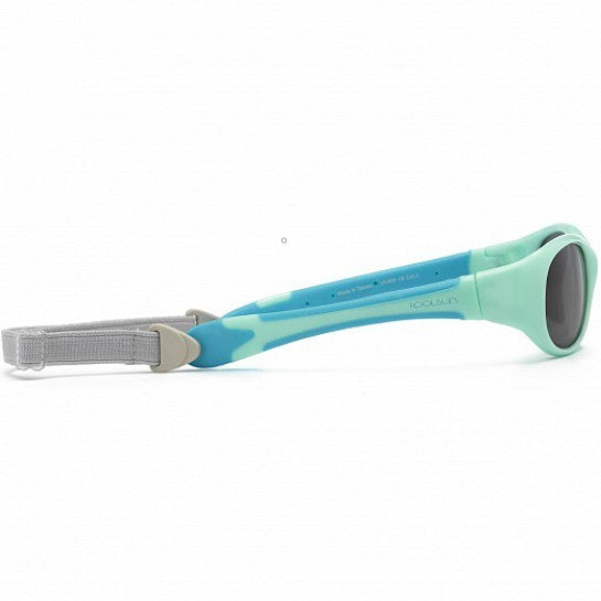 Ochelari de soare pentru copii - Koolsun Flex - Navy Green - 3-6 ani
