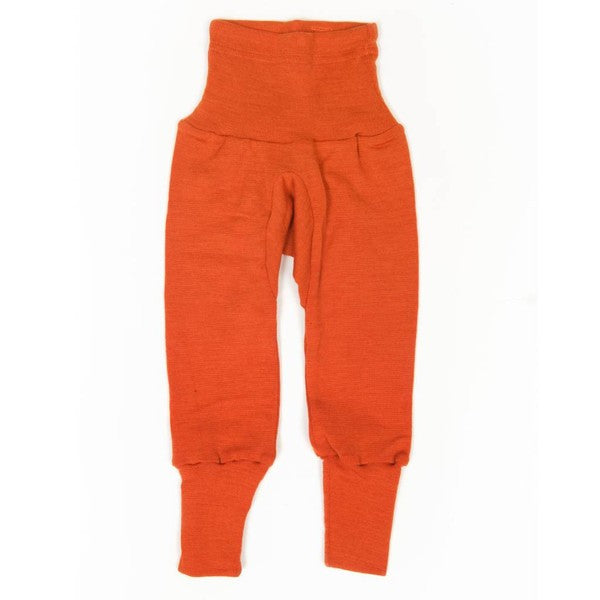 Cei mai comozi pantaloni din lână și mătase organică, portocaliu - Cosilana