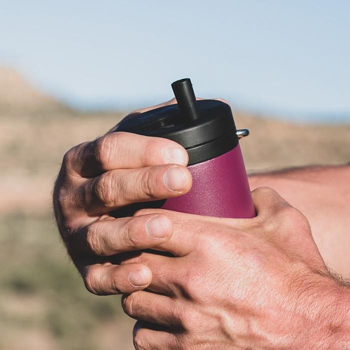 Cana termoizolanta 473 ml cu capac Twist Cap - Klean Kanteen - TKWide Black