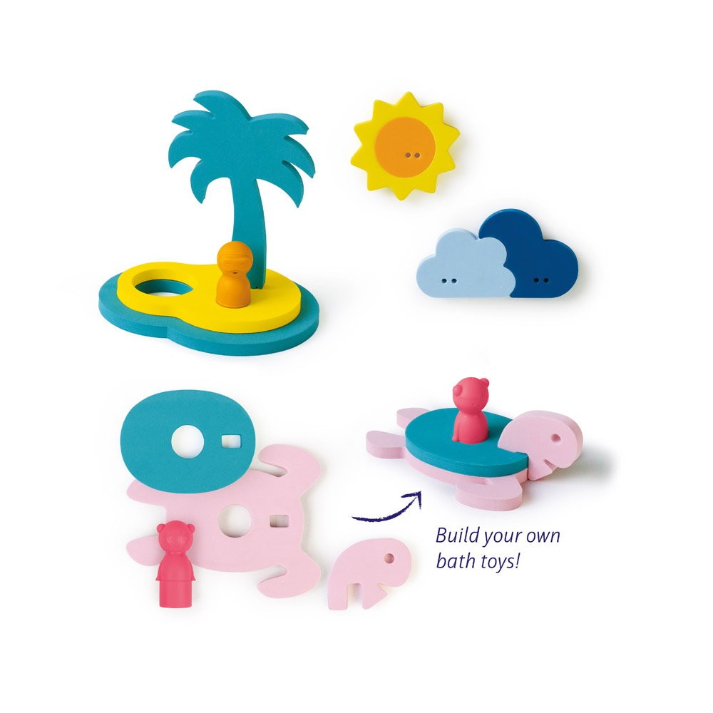 Jucării de baie din spumă, Insula comorilor, Quut Toys
