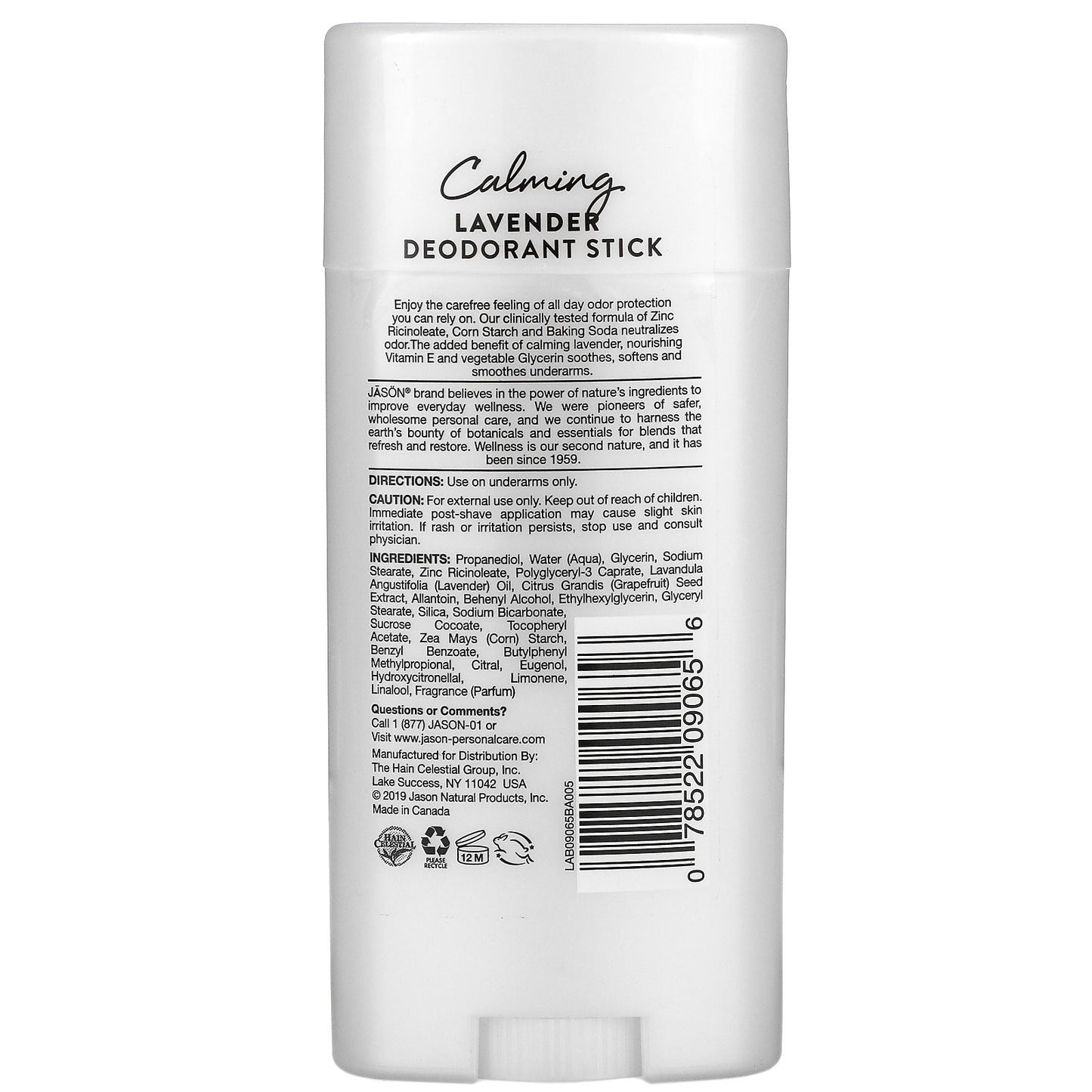 Deodorant stick bio cu Levantica - Jason - 71g