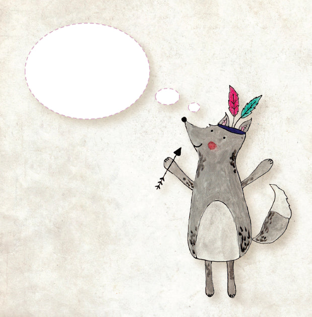 Felicitare Pojumka - Wolf Bubble