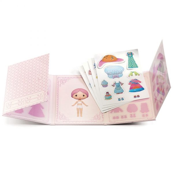 Set cu abțibilduri repoziționabile Miss Lilypink, Djeco