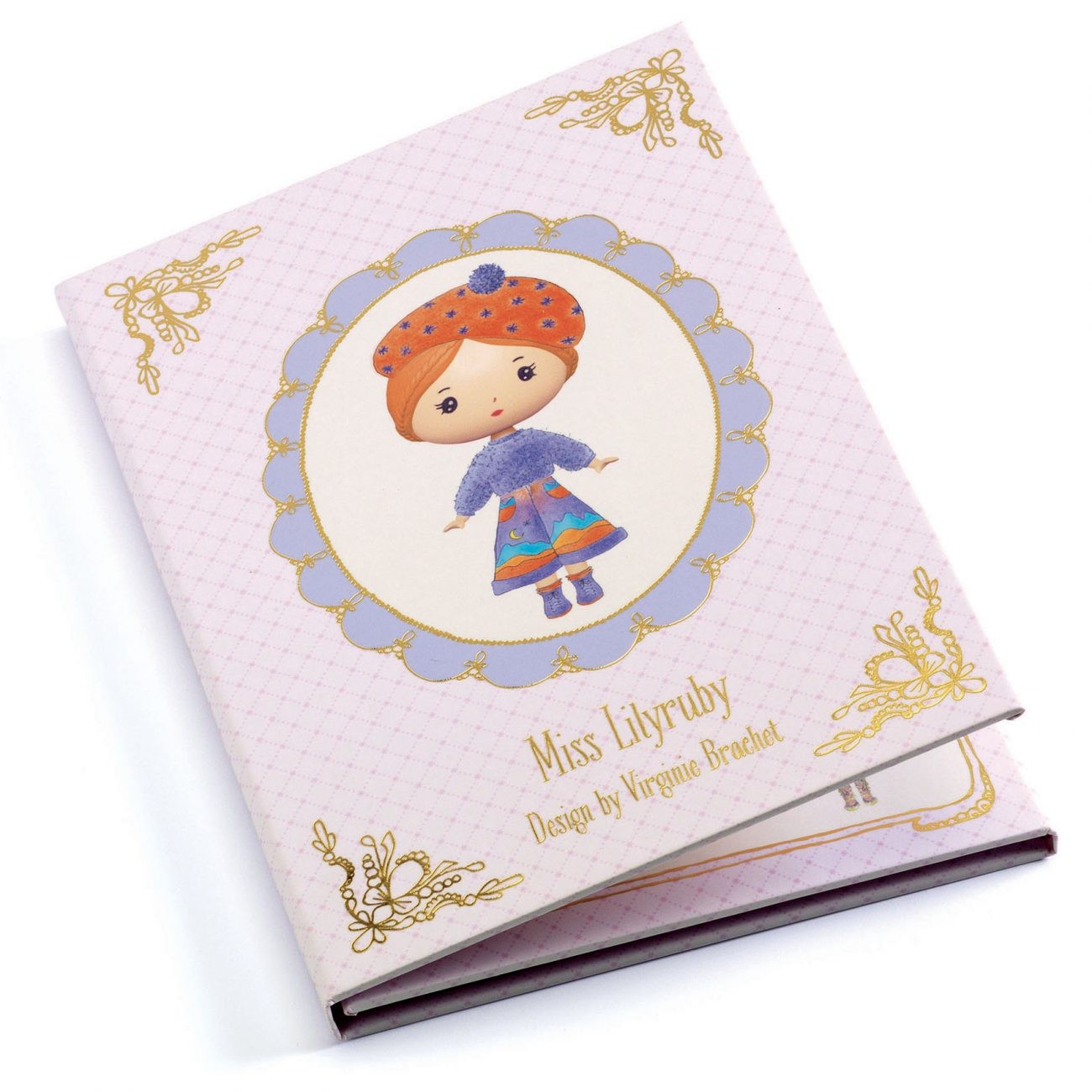 Set cu abțibilduri repoziționabile Miss Lilyruby, Djeco