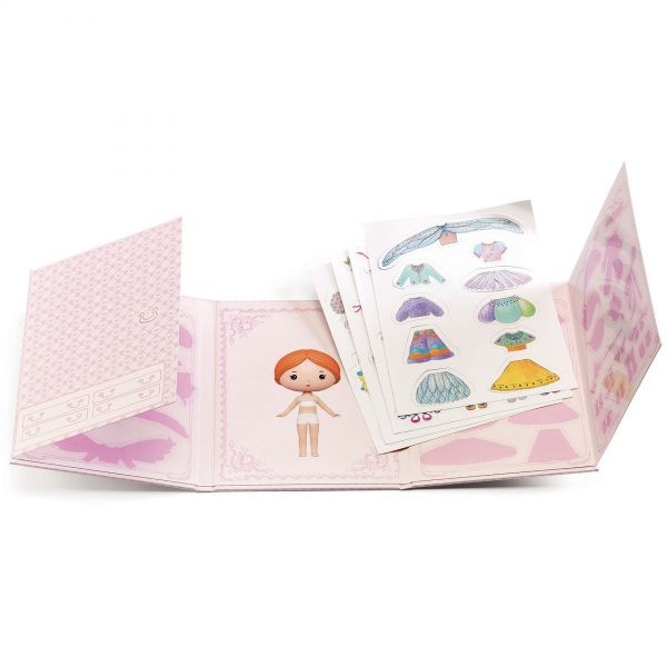 Set cu abțibilduri repoziționabile Miss Lilyruby, Djeco