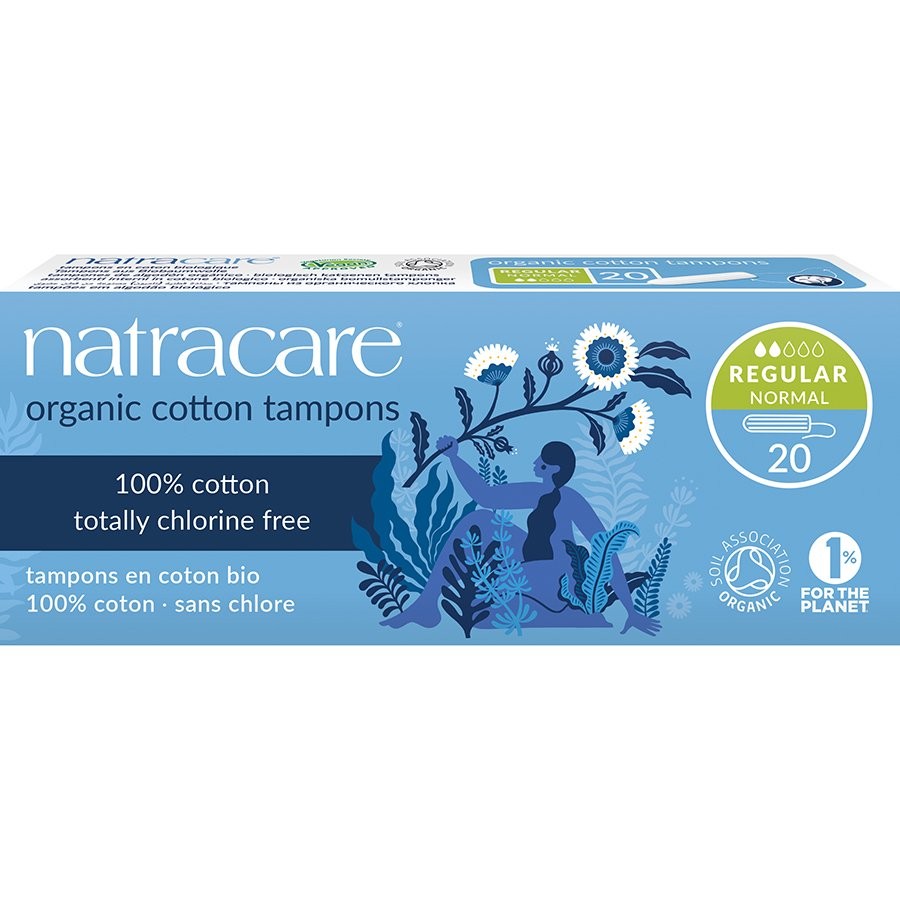 Tampoane interne bio Natracare - Normal (2 picături), 20 buc