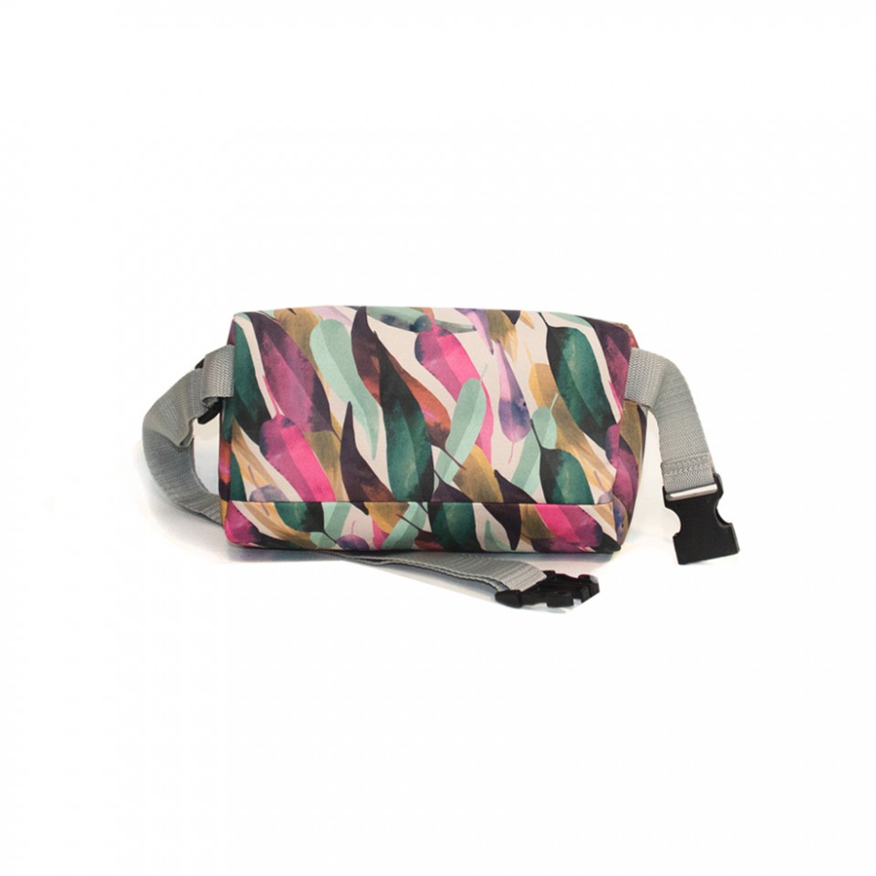 Borsetă maxi frunze pastelate - Delikates Accessories