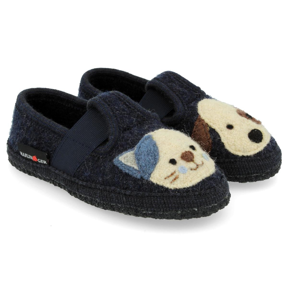 Pantofi Haflinger lana fiarta - Pets Dark Blue