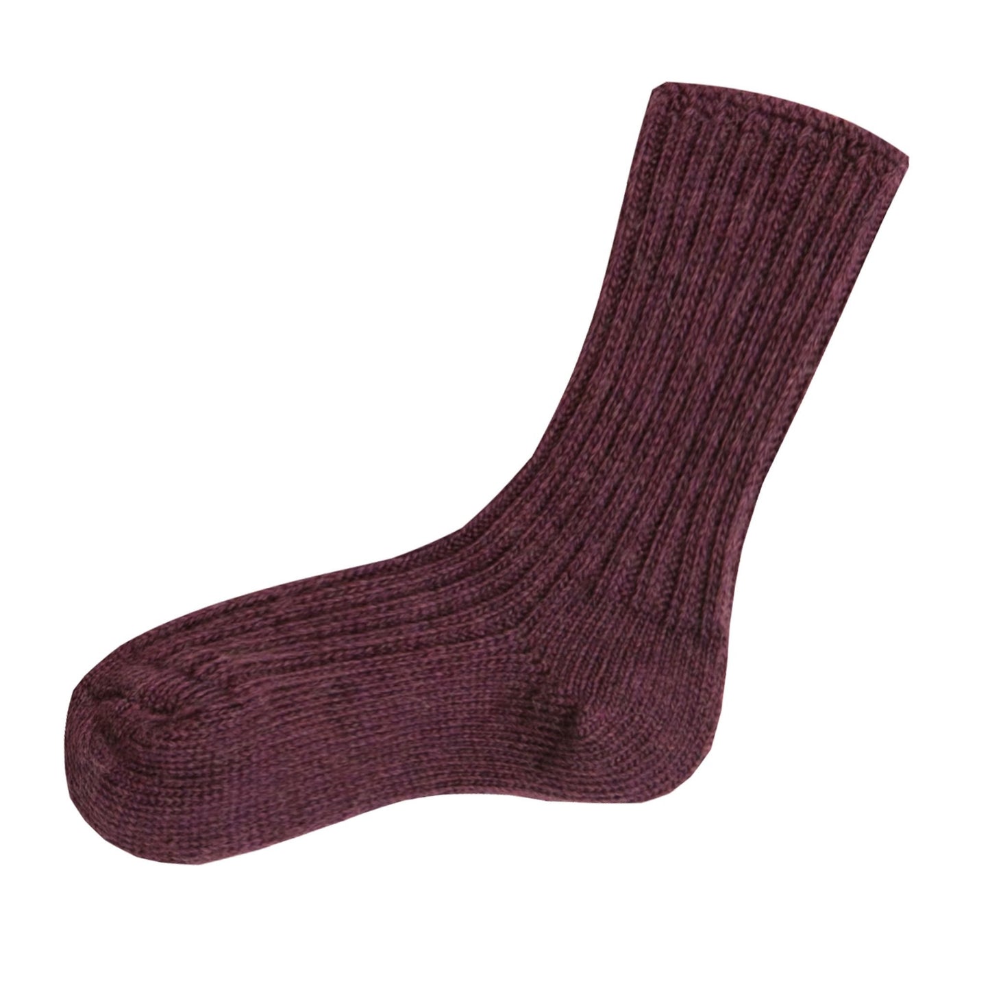 Joha - Șosete medii din lână merinos pentru copii și adulți - Aubergine