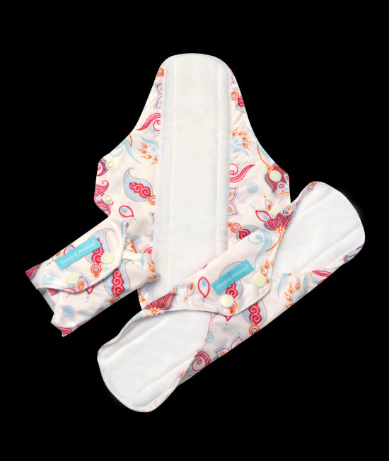 Set 3 Absorbante Intime Feminine Lavabile Charlie Banana Cotton Bliss - Super Plus (De Noapte)