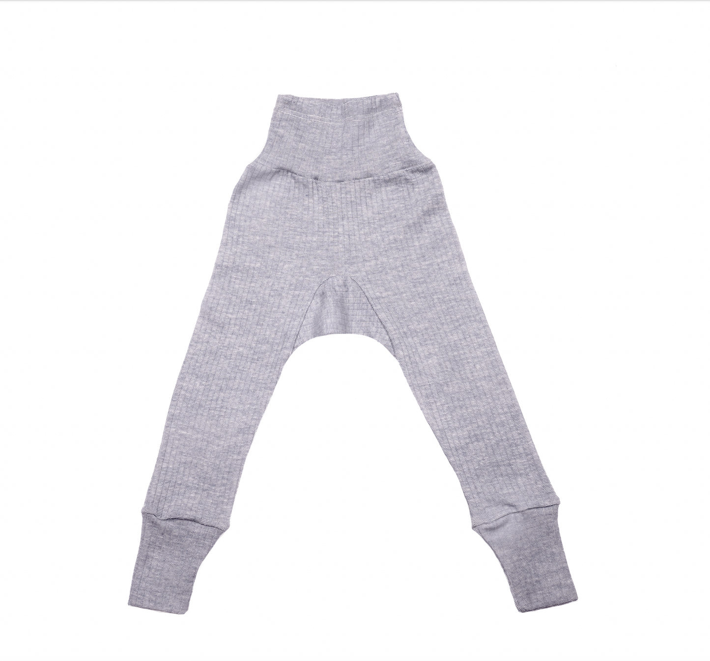 Cei mai comozi pantaloni din lână, mătase și bumbac organic, gri deschis - Cosilana