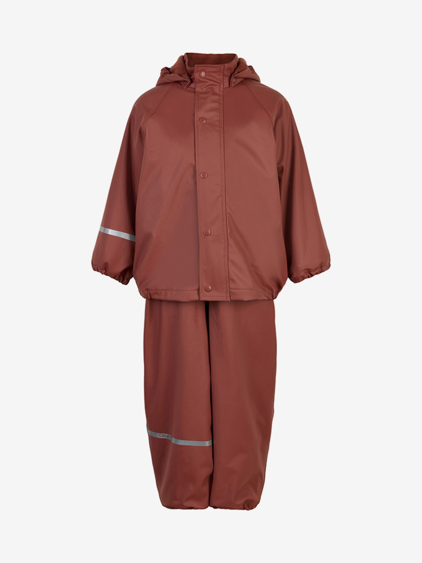 Set căptușit cu fleece pentru ploaie și vreme rece - CeLaVi - Mahogany