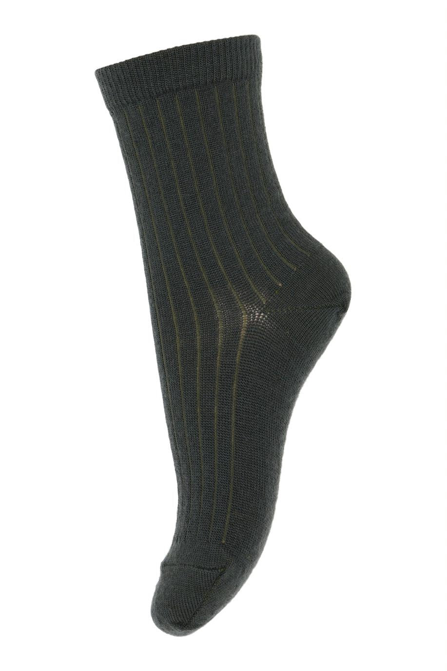 Sosete subtiri mp Denmark lână Wool Rib - DustyIvy