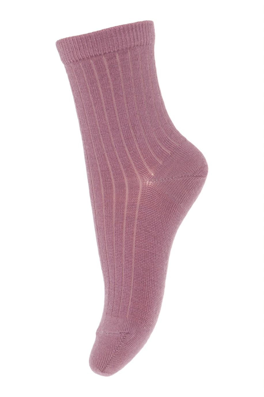 Sosete subtiri mp Denmark lână Wool Rib - Soft Mauve