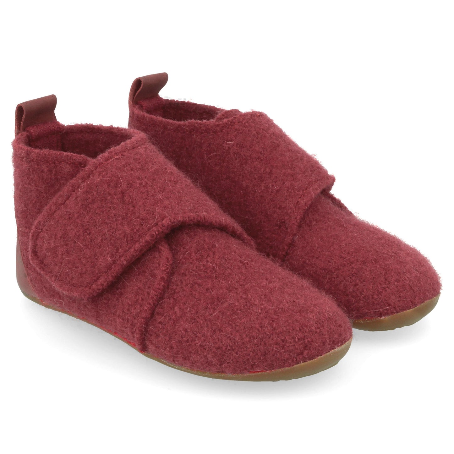 Pantofi interior Haflinger din lână - Everest Bello Burgund