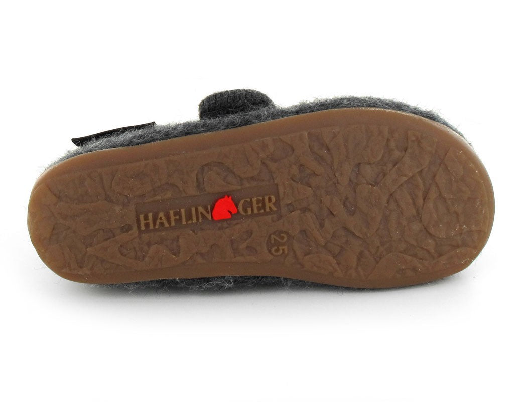 Pantofi interior Haflinger din lână - Irma Antracit