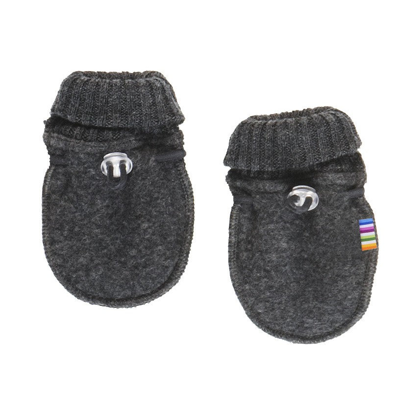 Joha - Mănuși din lână merinos tip fleece - Grey Melange