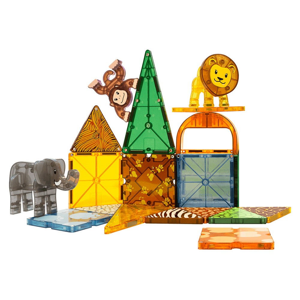 Magna-Tiles Safari Animals, set magnetic