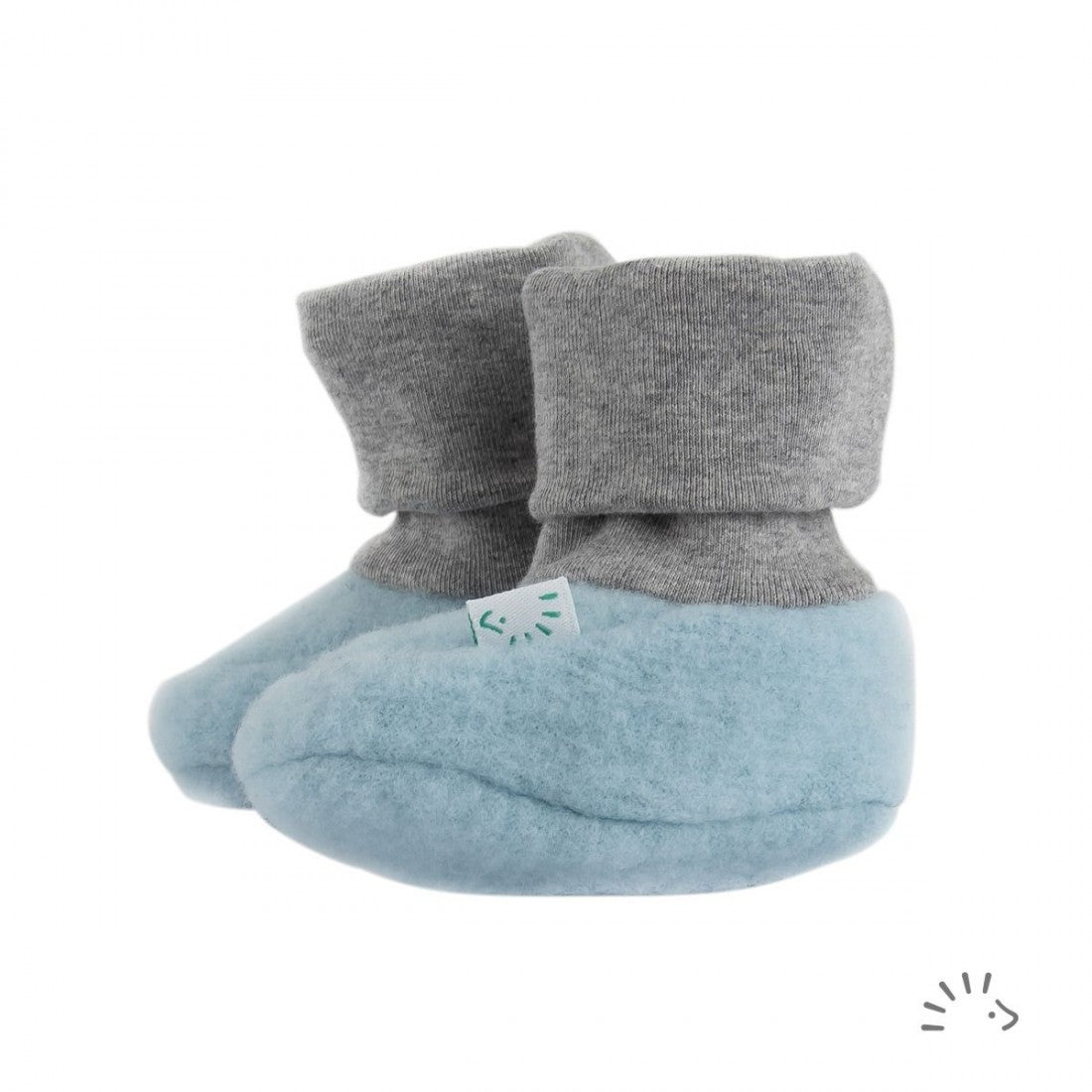Botosei din lana merinos organica fleece - Iobio - Celestial Blue